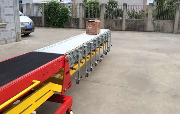 نوار نقاله بارگیری کارتن مجهز به سیستم تنظیم ارتفاع خودکار